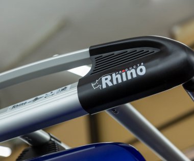 Close up of a van roof bar