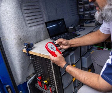 A car fob being repaired