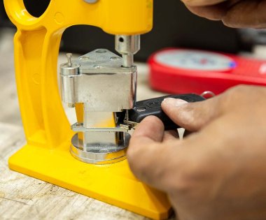 A key being repaired