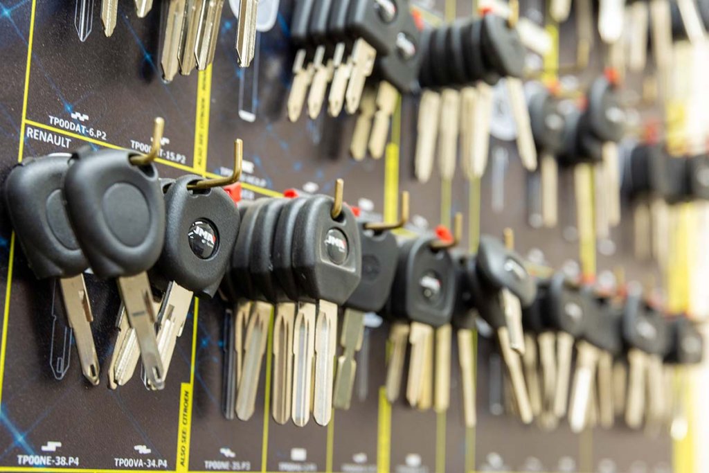 A collection of car keys