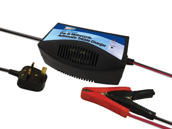 Streetwize 12V Trickle Charger for Gel/Lead Acid Batteries + Croc Clips