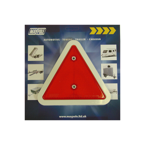Maypole Trailer Caravan Reflector Triangle Red Amber Rear Safety