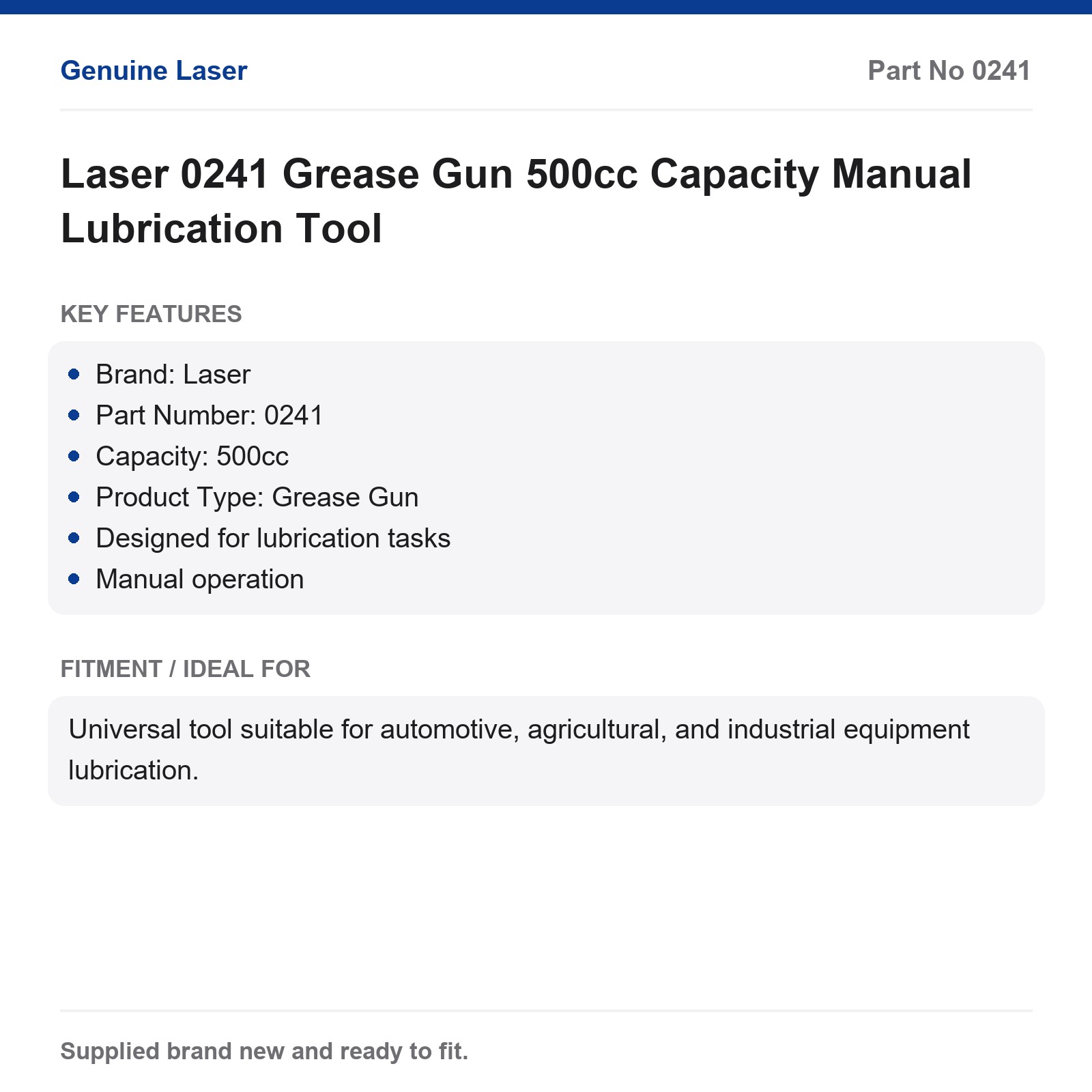 Manual Grease Gun Laser 0241 500cc - Image 6