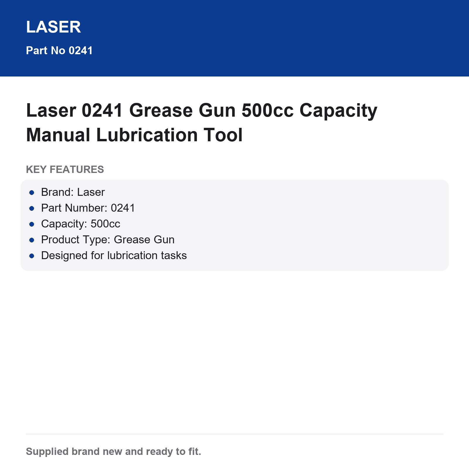 Manual Grease Gun Laser 0241 500cc - Image 7