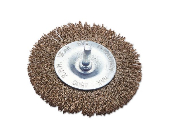 Laser 0353 Flat Type Wire Brush 4 inch 100mm Grinder Rust Removal Cleaning