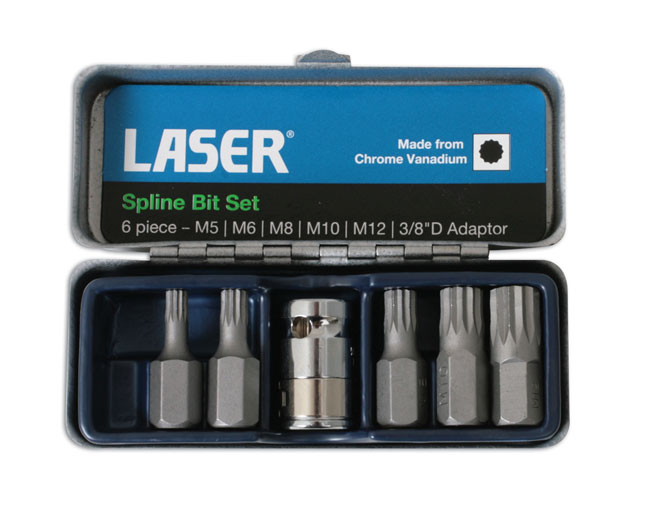 Laser 0592 6pc XZN Triple Square Spline Bit Set Automotive Tool