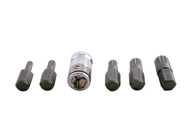 Laser 0592 6pc XZN Triple Square Spline Bit Set Automotive Tool - Image 2