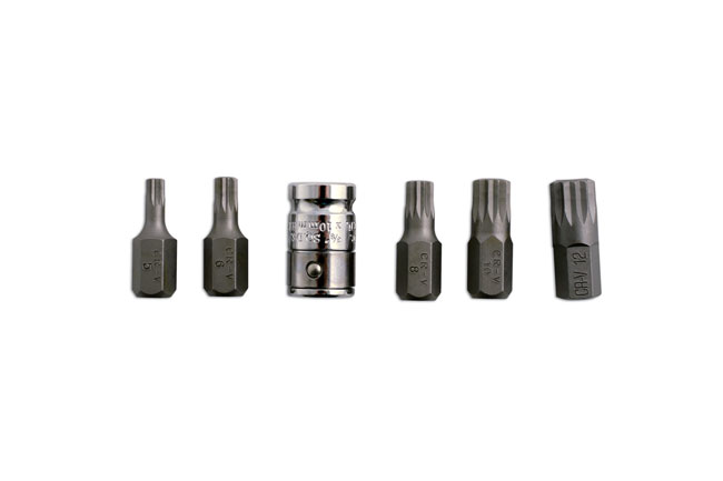 Laser 0592 6pc XZN Triple Square Spline Bit Set Automotive Tool - Image 3