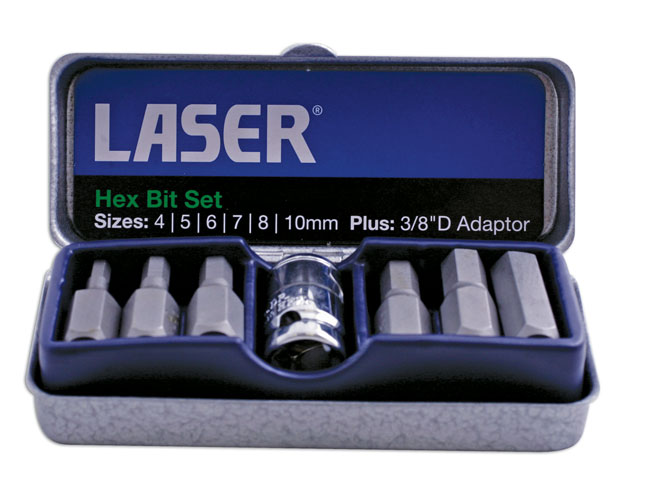 Laser 0593 7 Piece Hex Bit Screwdriver Set - Image 2