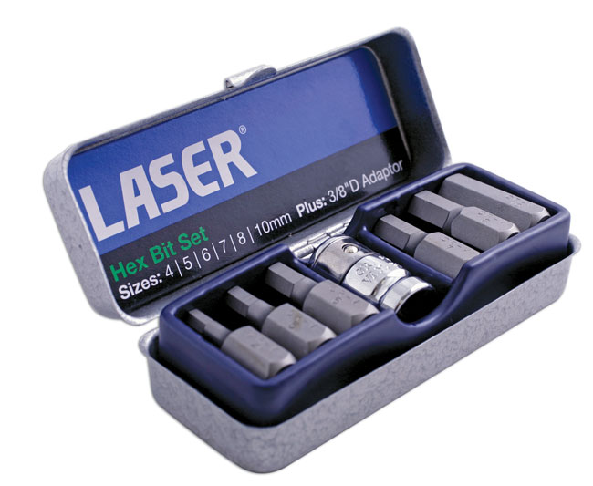 Laser 0593 7 Piece Hex Bit Screwdriver Set - Image 3