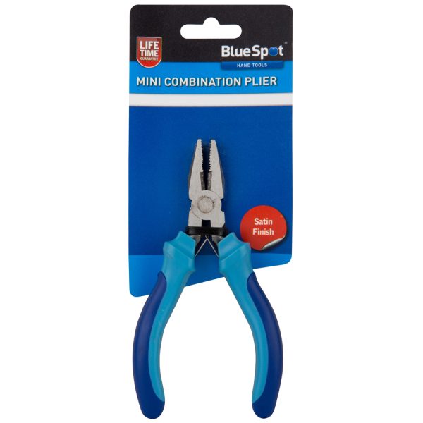 BlueSpot Mini Combination Plier Soft Grip Handle