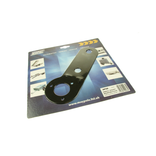 Maypole Single Socket Mounting Plate Trailer Towing Towbar Caravan Electrics