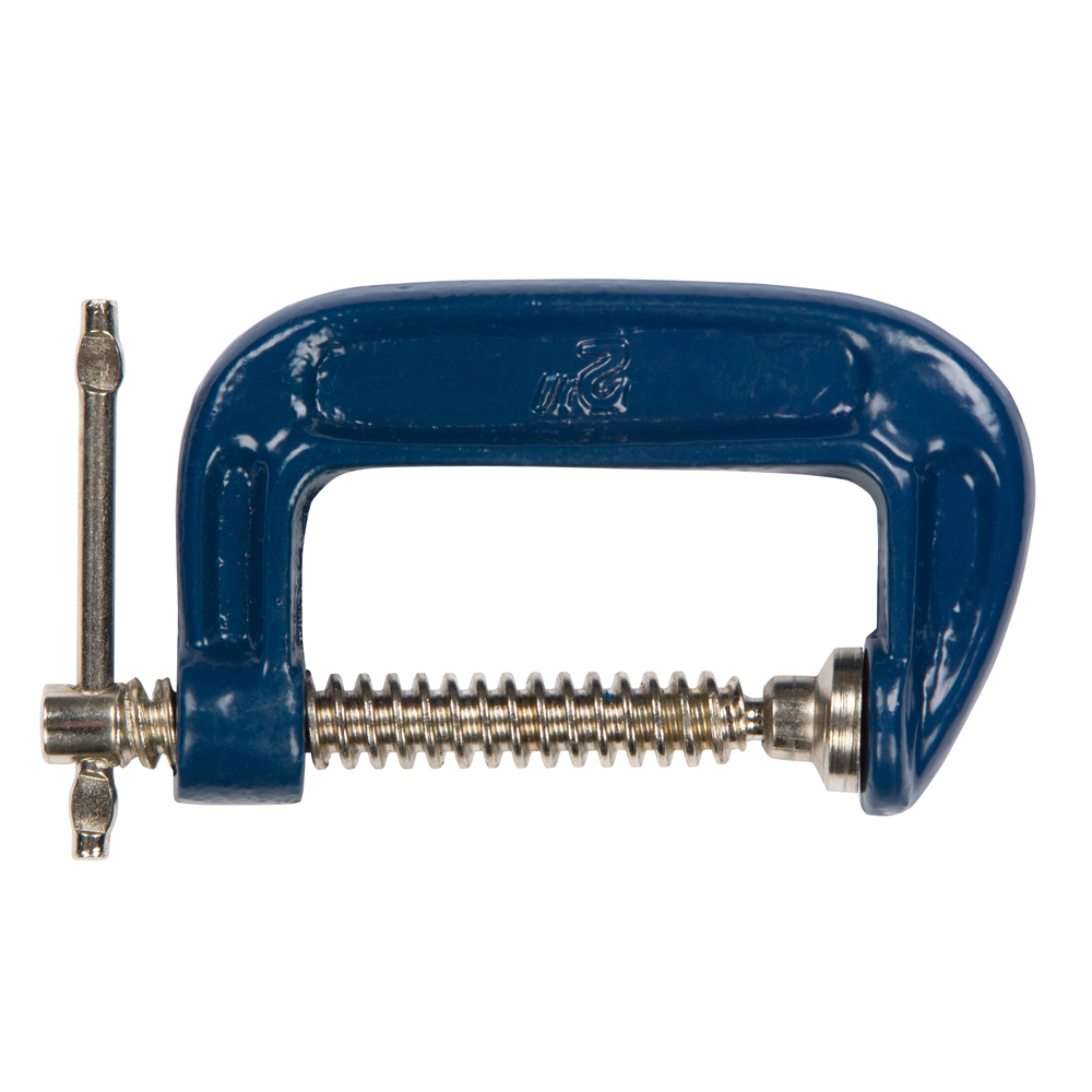 BlueSpot G-Clamp 50mm (2") Fine Thread Malleable Cast Iron Tommy Bar - Image 2