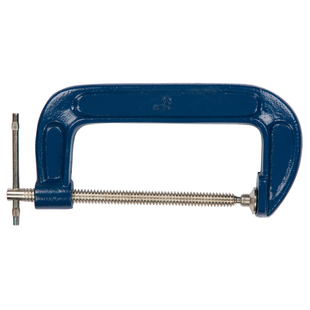 G-Clamp BlueSpot 150mm 6" Cast Iron Fine Thread Tommy Bar Ball Socket - Image 2