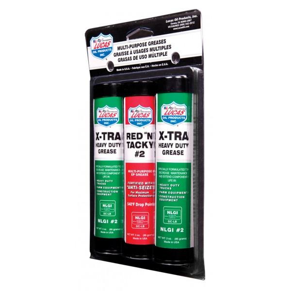 LUCAS OIL Grease Pack Red N Tacky & XTRA HD 85g Lubricant Auto Car Marine