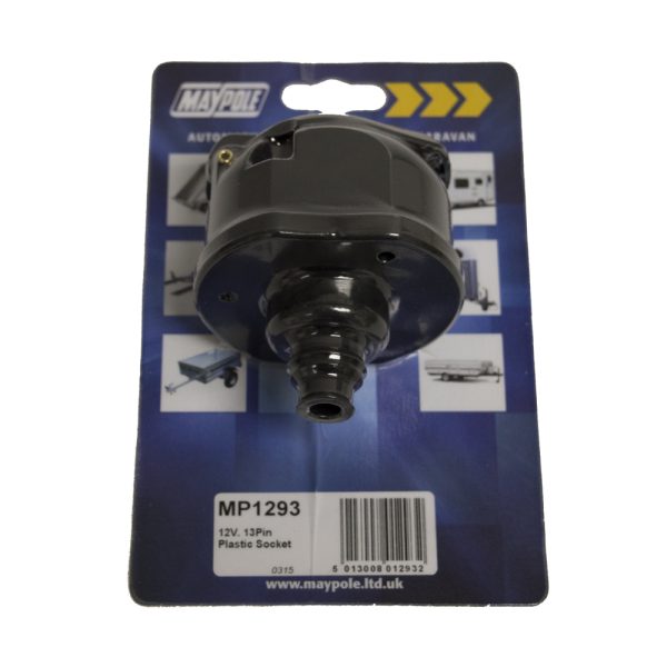 13 Pin Plastic Socket Maypole Trailer Caravan Towbar Electrics