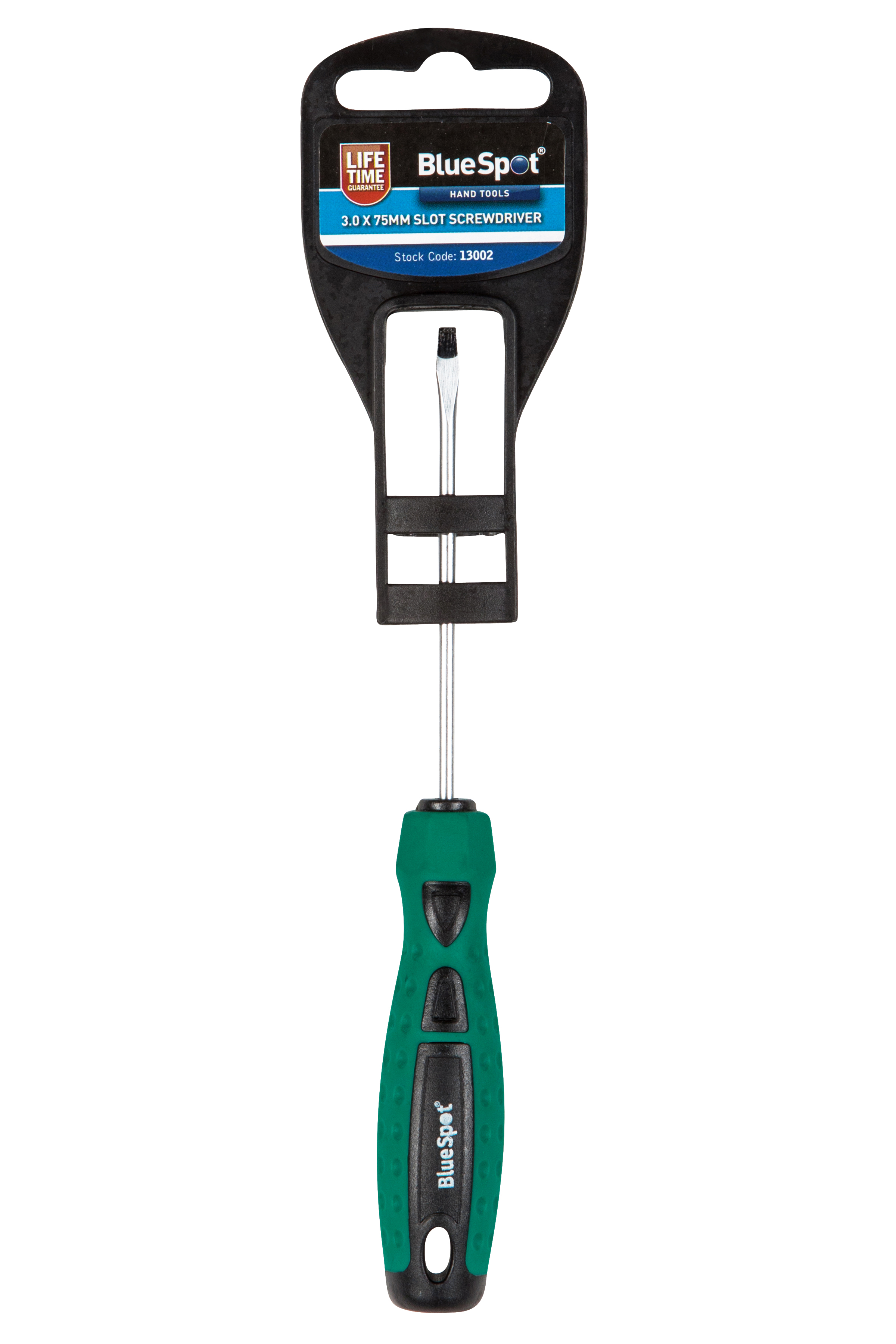 BlueSpot 3.0 x 75mm Slotted Screwdriver Chrome Vanadium