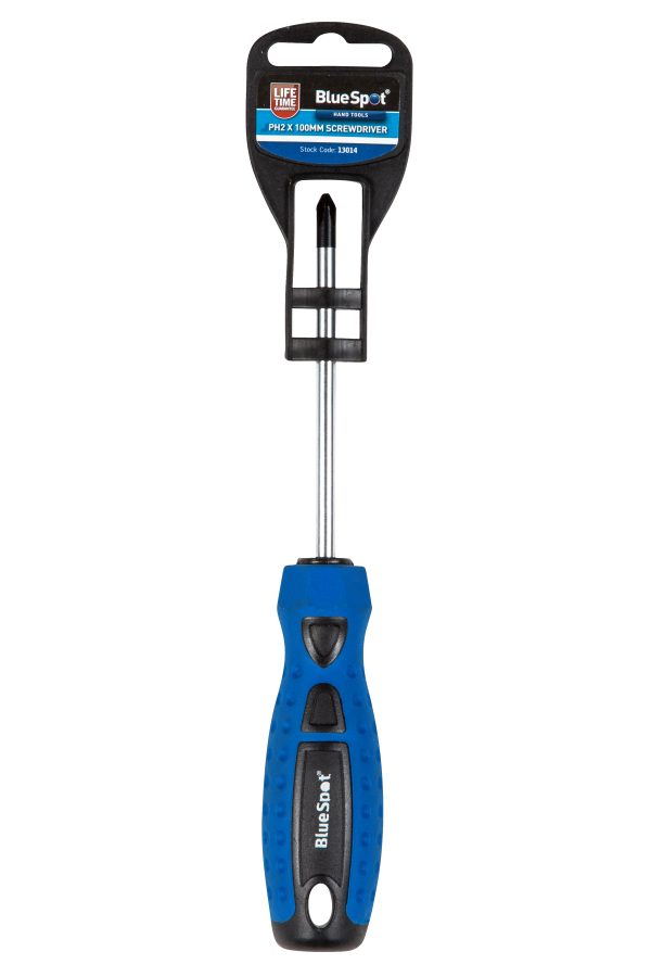 BlueSpot PH2 Screwdriver 100mm Chrome Vanadium