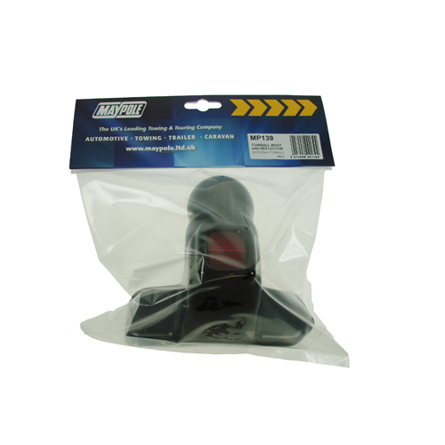 Maypole Black PVC Towball Cover With Reflector Car Caravan Trailer Towbar