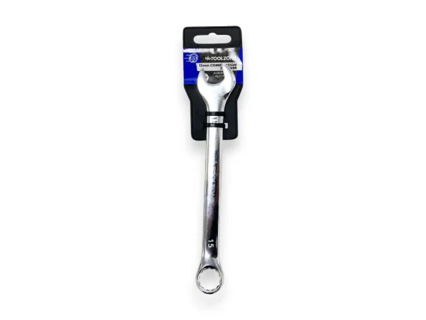 Toolzone 15MM Combination Spanner CRV Polished TZ - Image 3