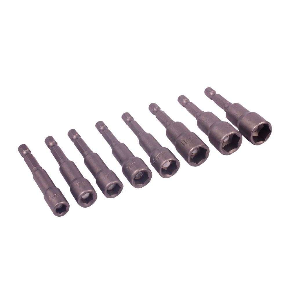 BlueSpot 8pc Magnetic Nut Driver Set 6-13mm Screwdriver Chrome Vanadium - Image 2