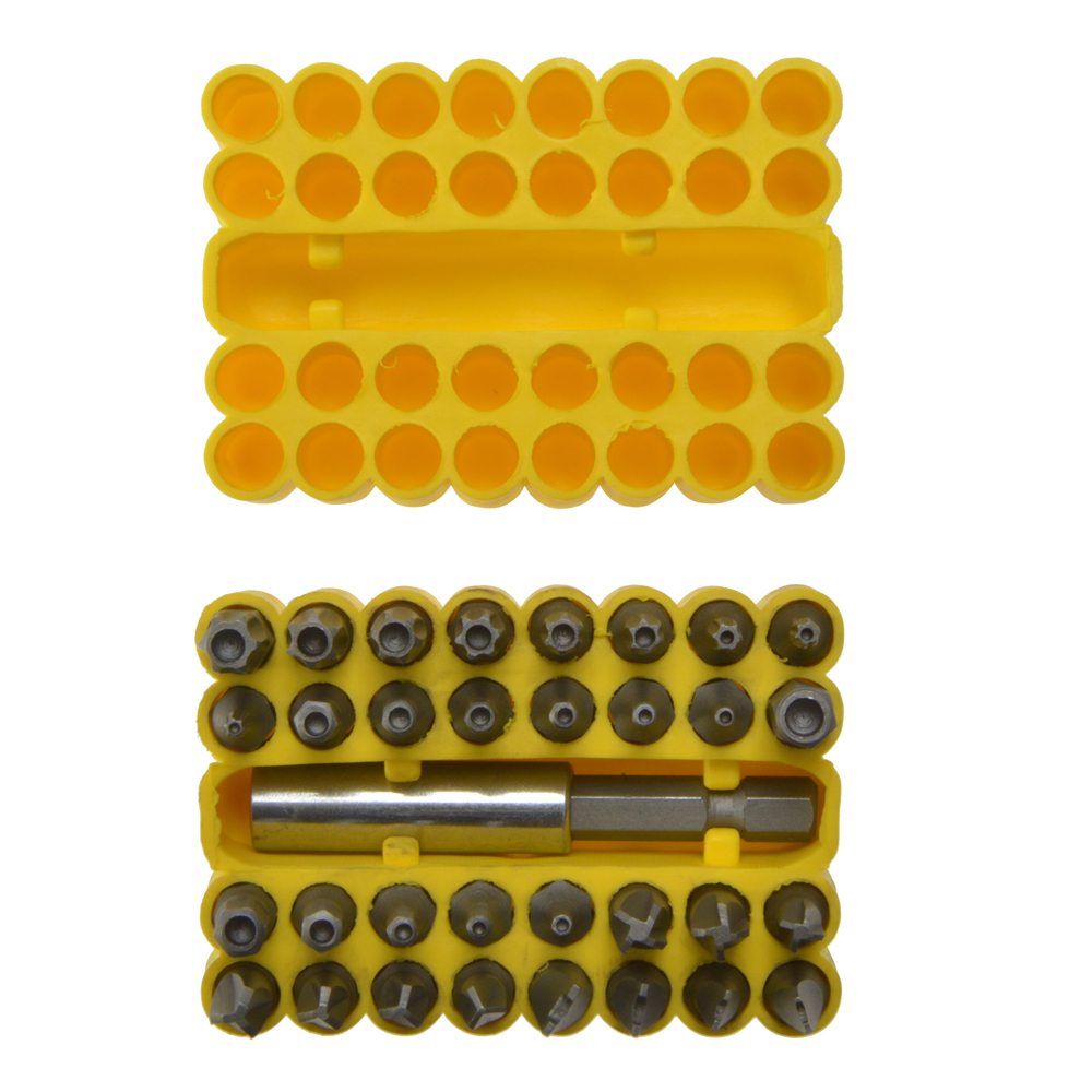 Security Screwdriver Bit Set 33pc Blue Spot Chrome Vanadium Storage Case - Image 2