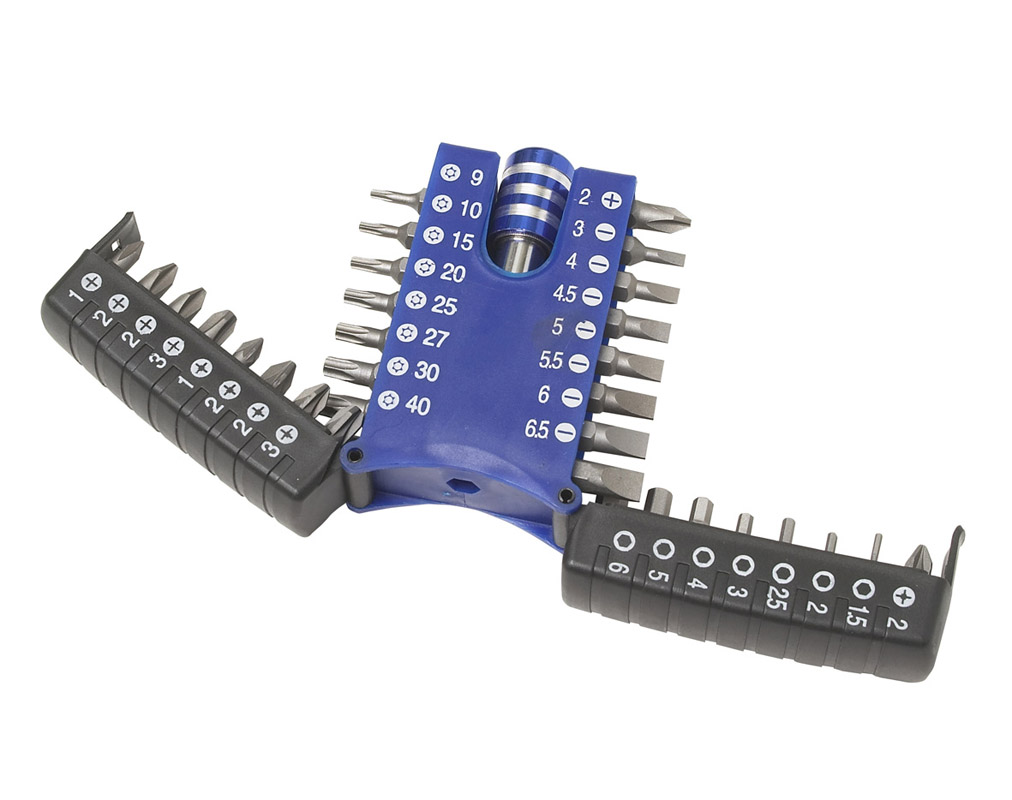 Screwdriver Bit Set BlueSpot 33pc Compact With Chuck - Image 2