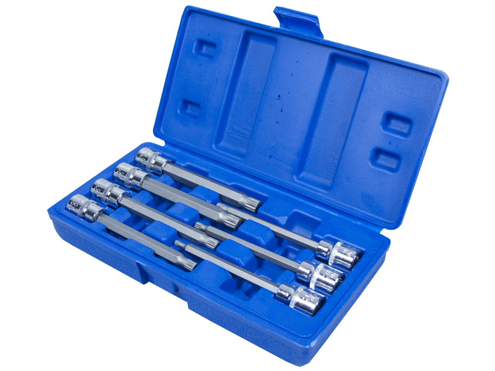 BlueSpot 7pc 3/8" Extra Long Spline Socket Bit Set (M4 -M10) - Image 3