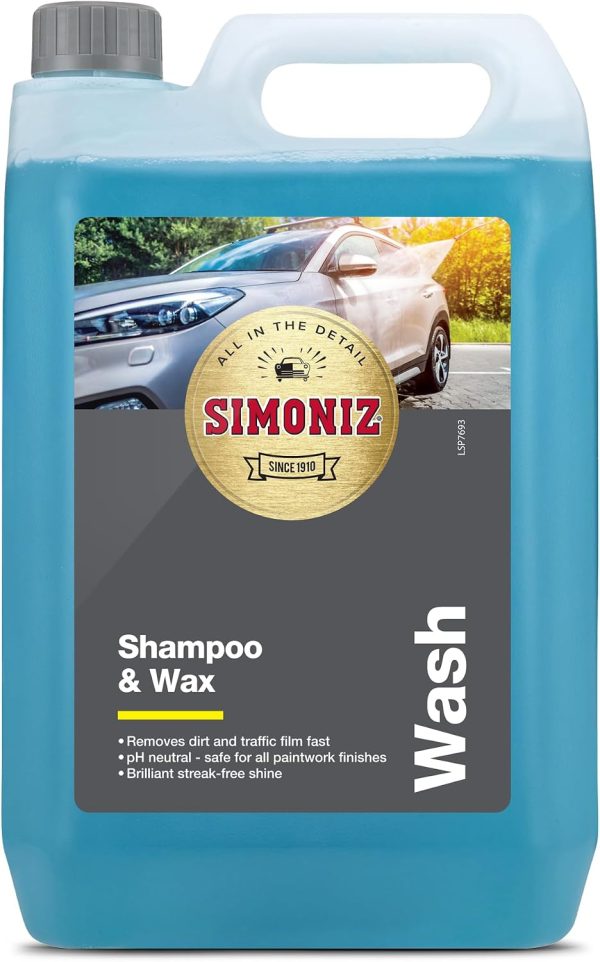 SIMONIZ Car Wash Shampoo & Wax 5L Cleaner Polish