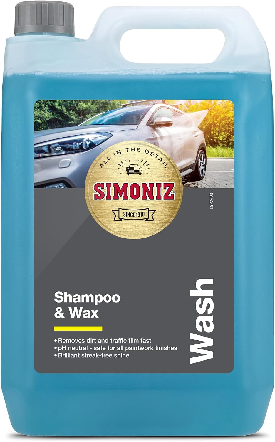 SIMONIZ Car Wash Shampoo & Wax 5L Cleaner Polish