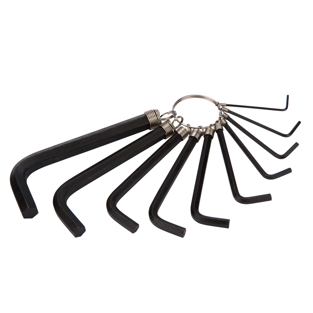 BlueSpot 10pc Metric Hex Key Set Keyring Storage - Image 2