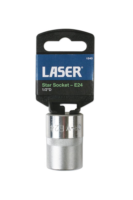 Laser 1543 E24 Star Socket 1/2" Drive External Torx Tool - Image 3