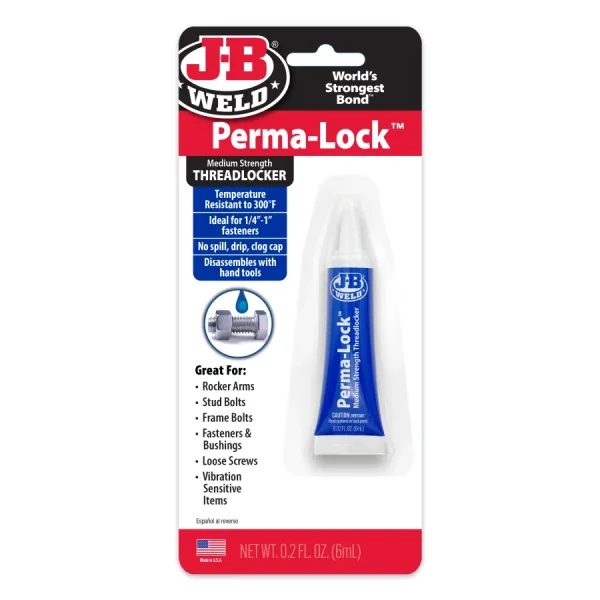 J-B Weld Perma-Lock Medium Strength Threadlocker 6ml (Pack of 12) 24206