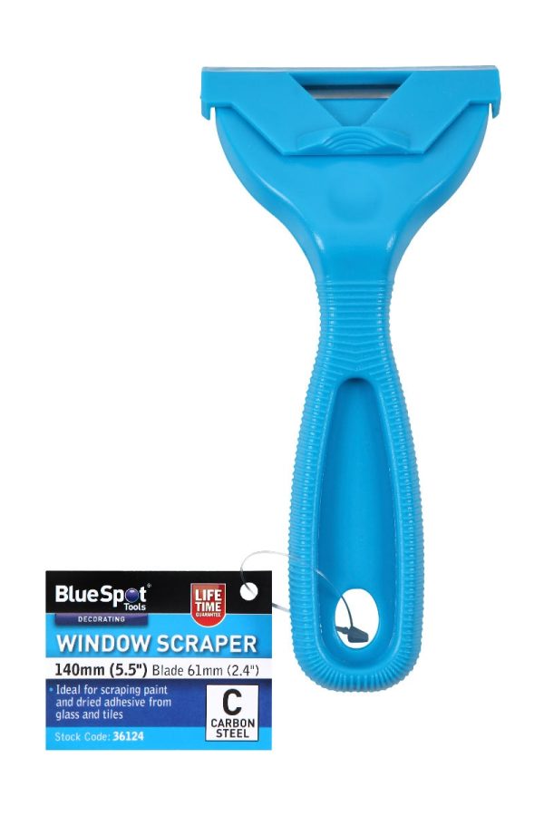 BlueSpot Window Scraper 140mm 5.5″ Carbon Steel Decorating Paint