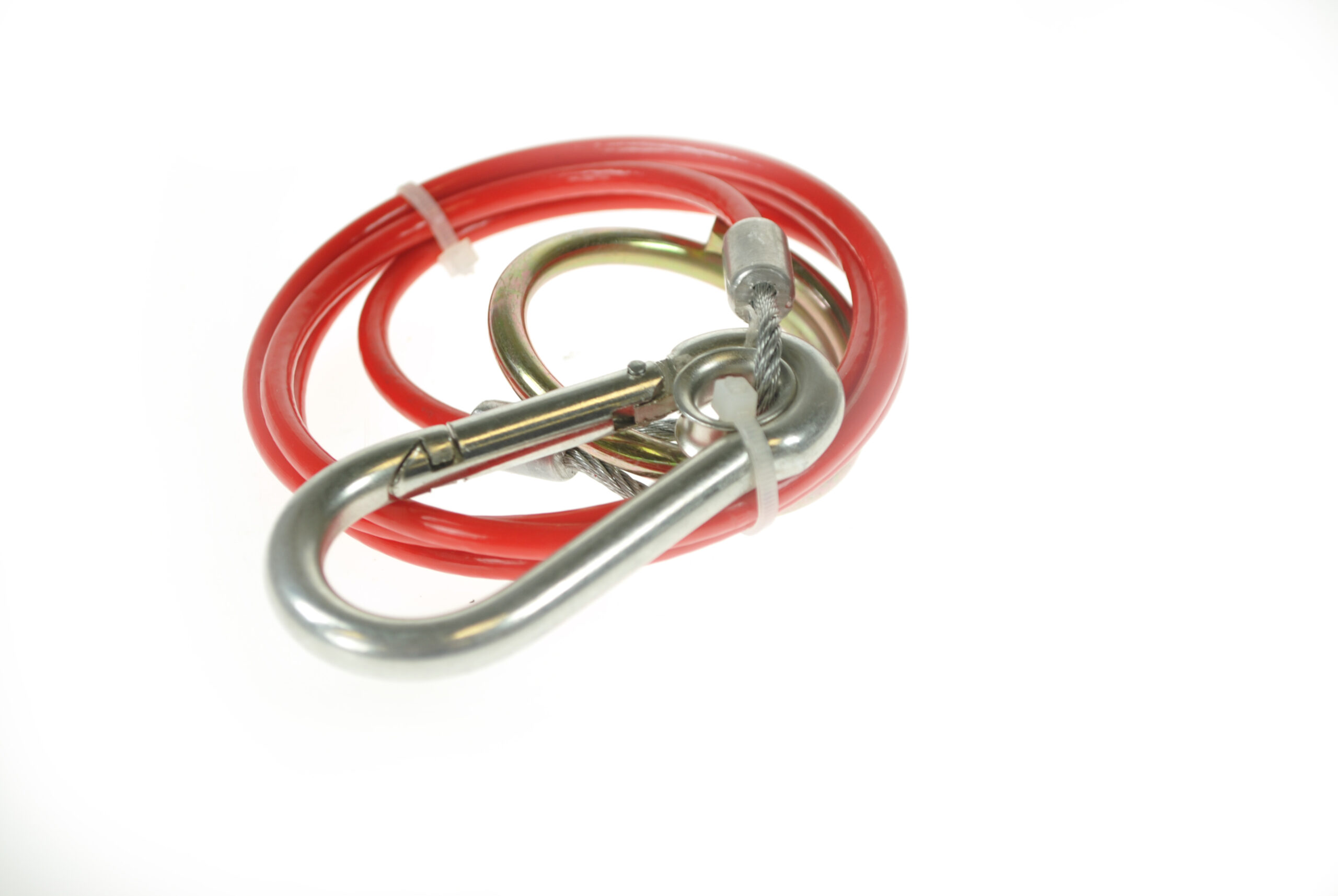Breakaway Cable Maypole 1m x 3mm Red PVC Trailer Towing Towbar 12N - Image 3