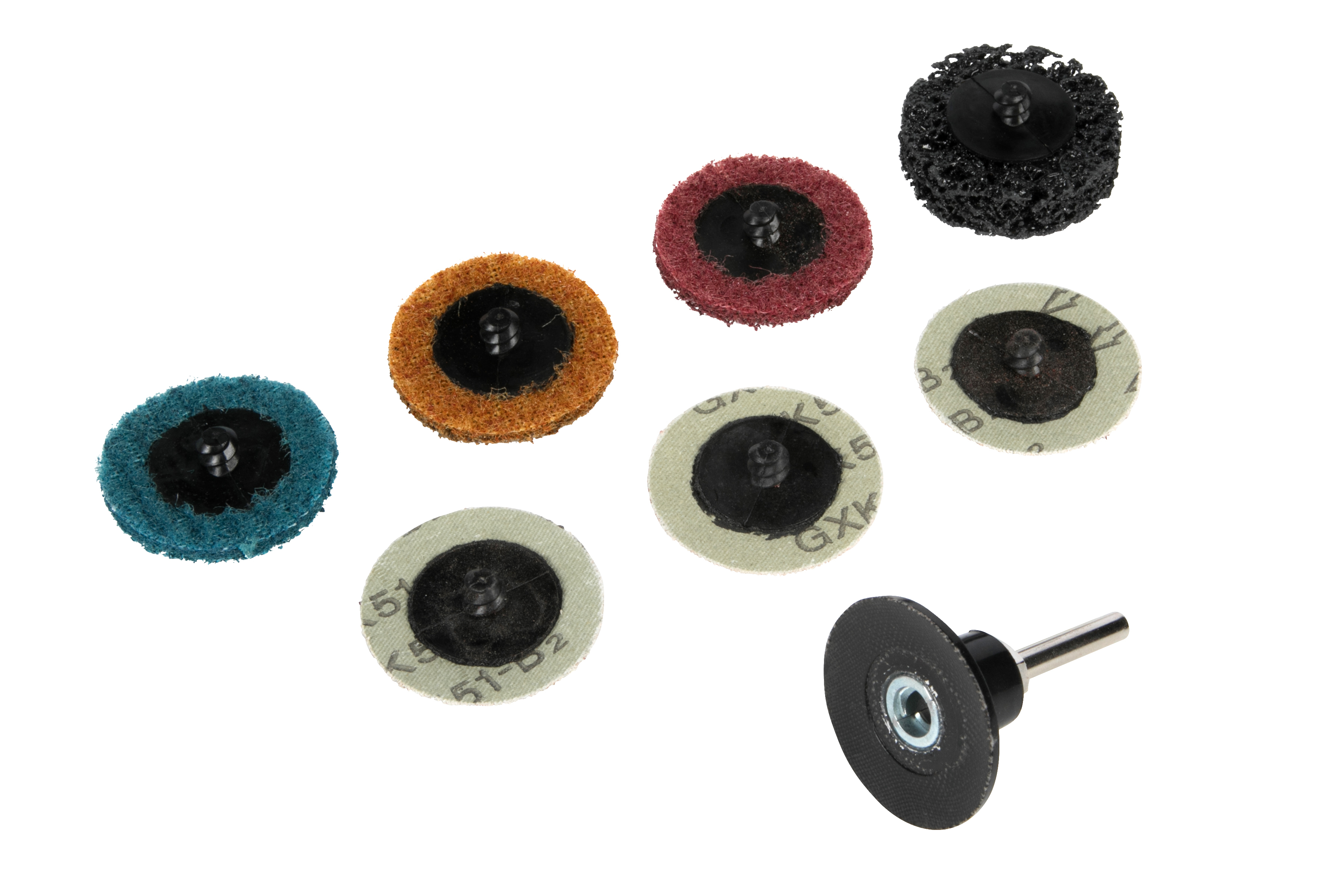 BlueSpot 35pc 2" Abrasive Sanding, Nylon, Sandpaper & Diamond Disc Set 1/4" QC - Image 2