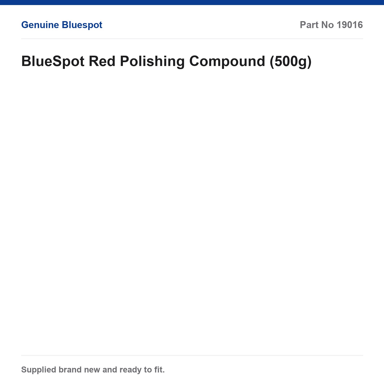 BlueSpot Red Polishing Compound 500g Jewellery Gold Silver Plated Metals - Image 3