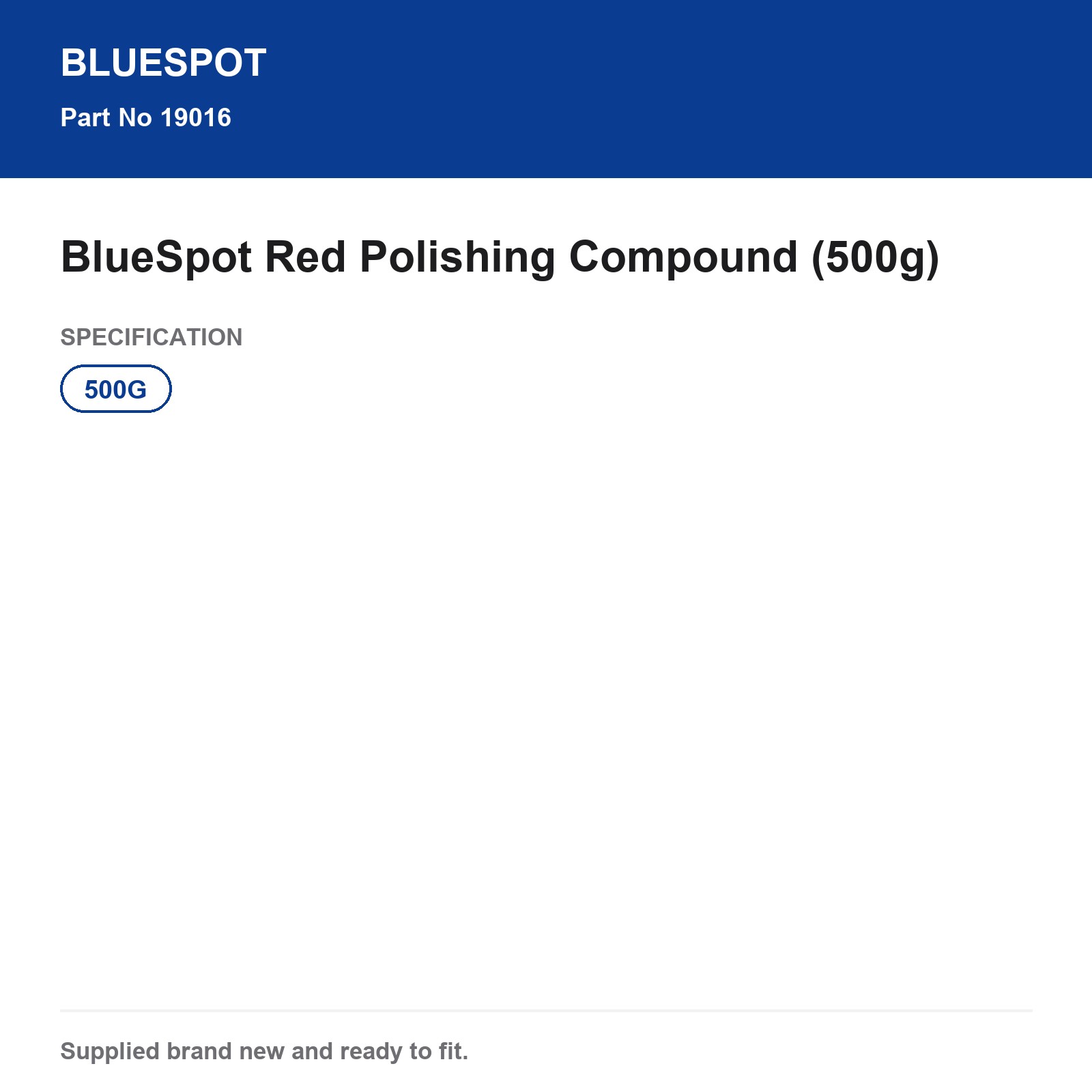 BlueSpot Red Polishing Compound 500g Jewellery Gold Silver Plated Metals - Image 4