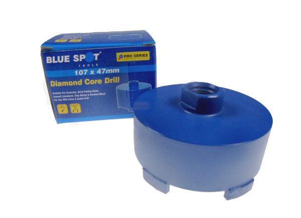 BlueSpot Diamond Core Drill Bit 107 x 47mm Hole Saw Cutter
