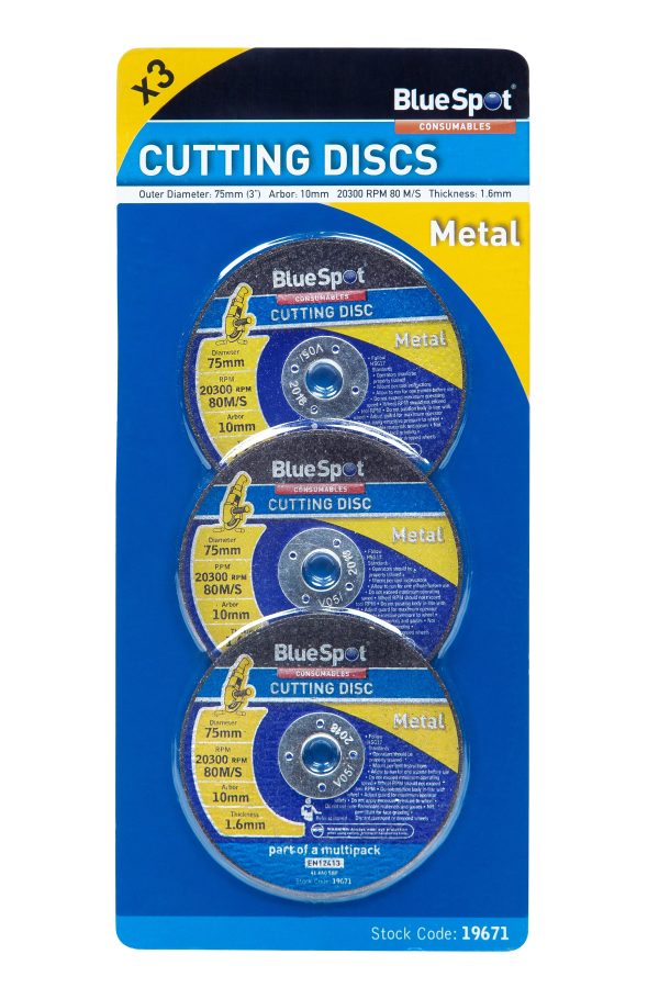 BlueSpot 19671 Cutting Disc Abrasive Cut-Off Wheel