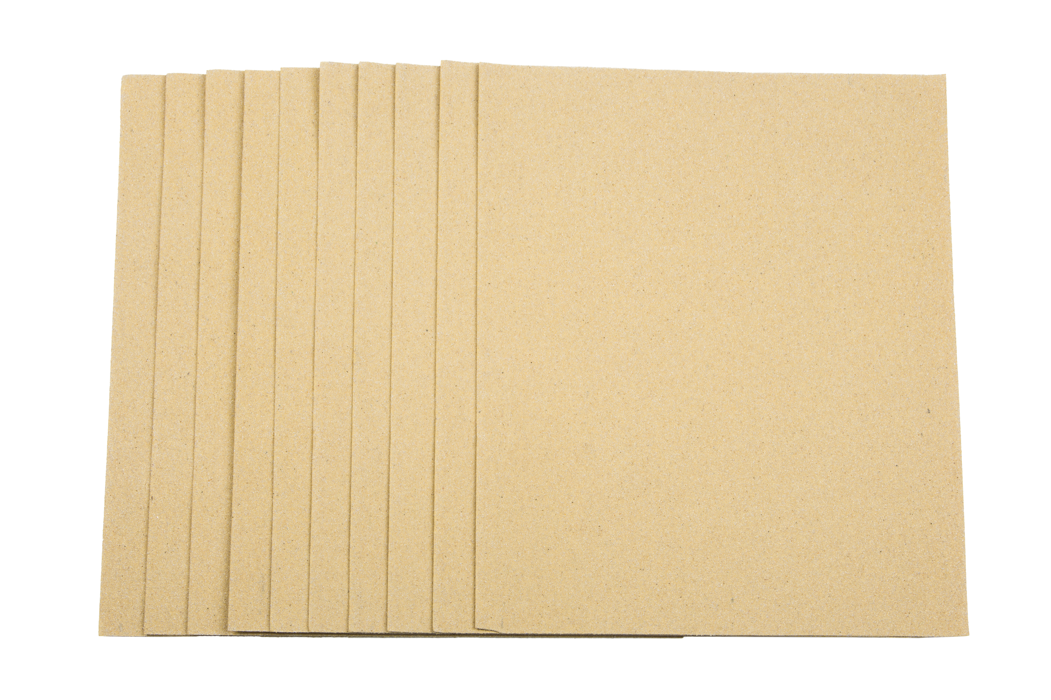 BlueSpot 10pc Coarse Sandpapers Metal Wood Plastic Paint Stripping - Image 2