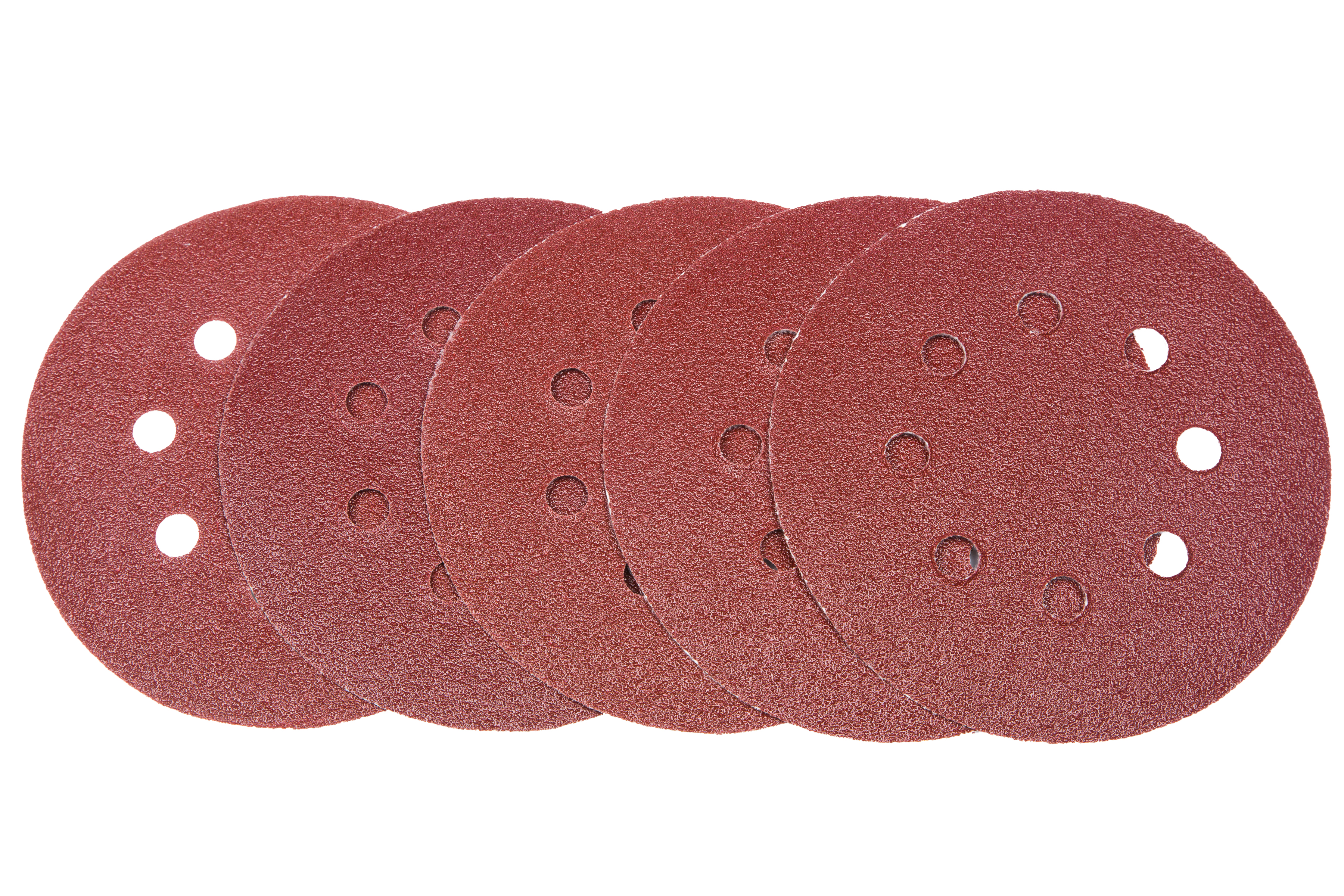 Bluespot 6pk 125mm Hook & Loop Sanding Discs 60 80 120 Grit Wood Metal Paint - Image 2