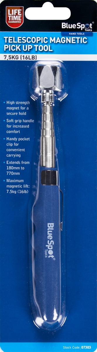 BlueSpot 7.5kg (16lb) Telescopic Magnetic Pick Up Tool