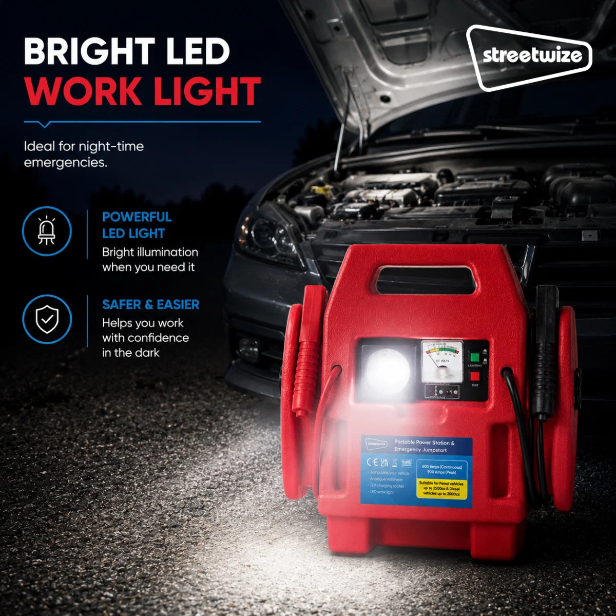 Streetwize Jump Starter Promo Power Pack 12V without Air Compressor - Image 2