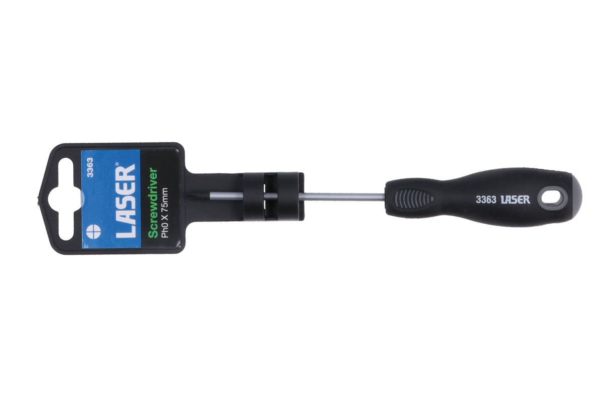 Phillips Magnetic Ergonomic Screwdriver Ph0x75mm 150mm Laser Connect 3363 - Image 2