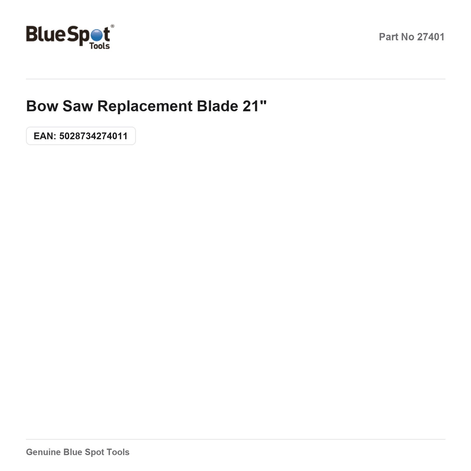 Blue Spot Bow Saw Replacement Blade 21in - Image 3