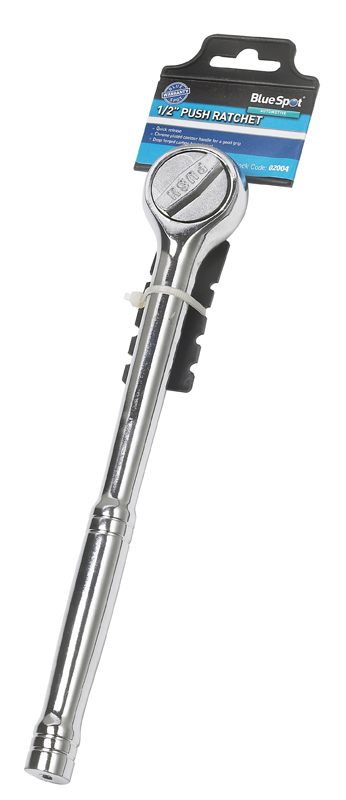 BlueSpot 1/2″ Reversible Ratchet, Drop Forged, Chrome Plated, Contoured Handle