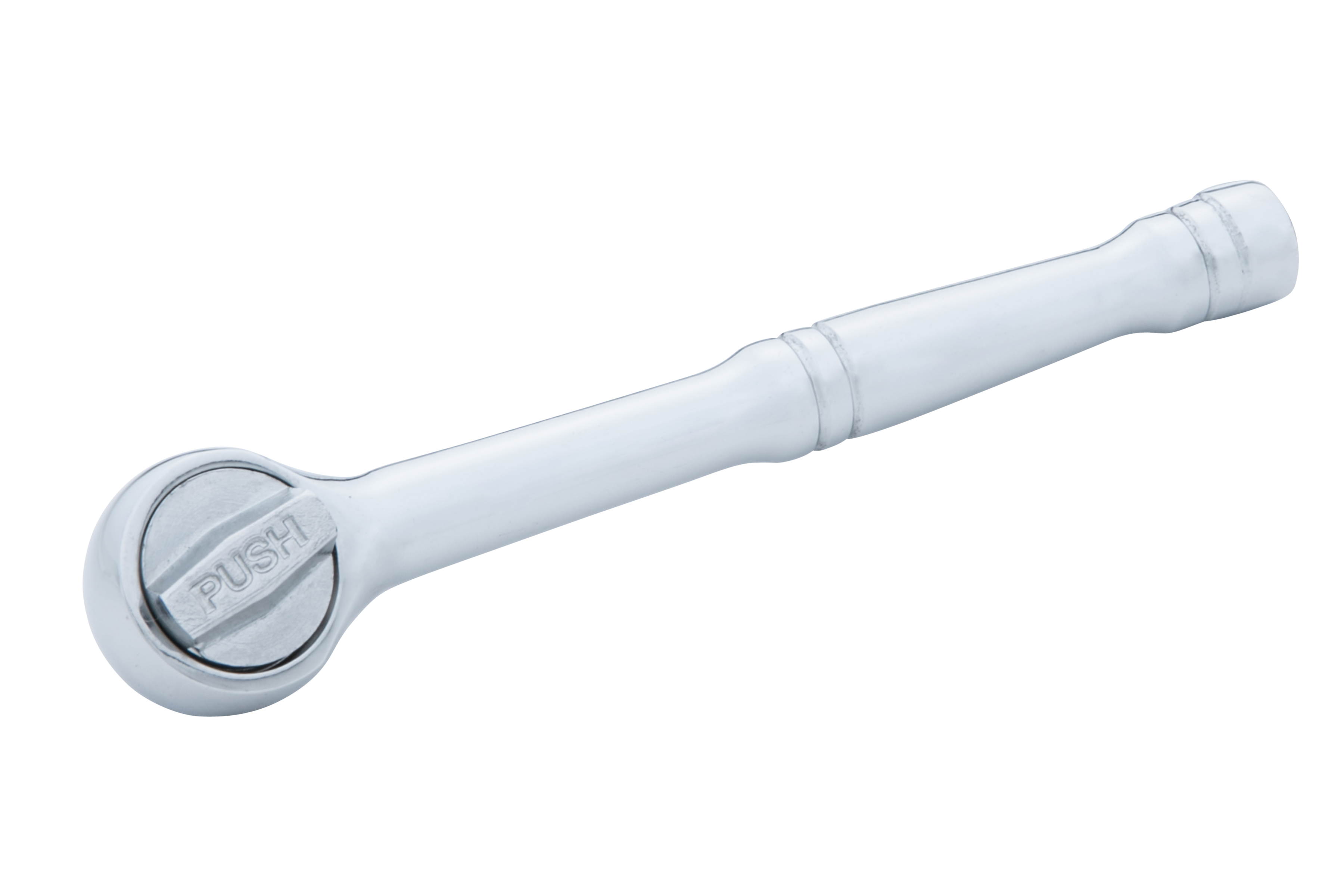 BlueSpot 1/4" Reversible Ratchet Drop Forged Chrome Plated Contoured Handle - Image 2
