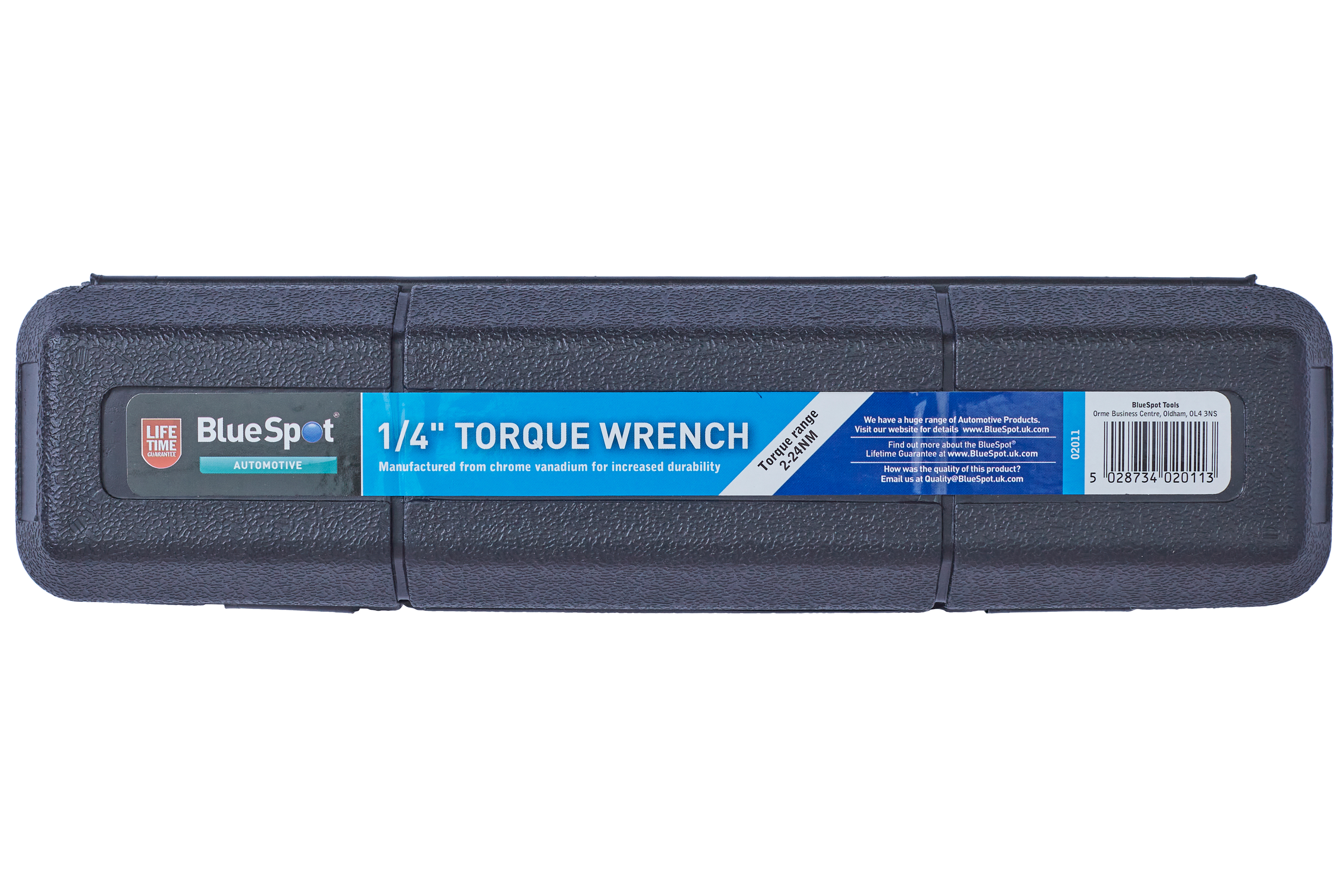 BlueSpot 1/4" Torque Wrench 2-24NM Carbon Steel Storage Case - Image 2
