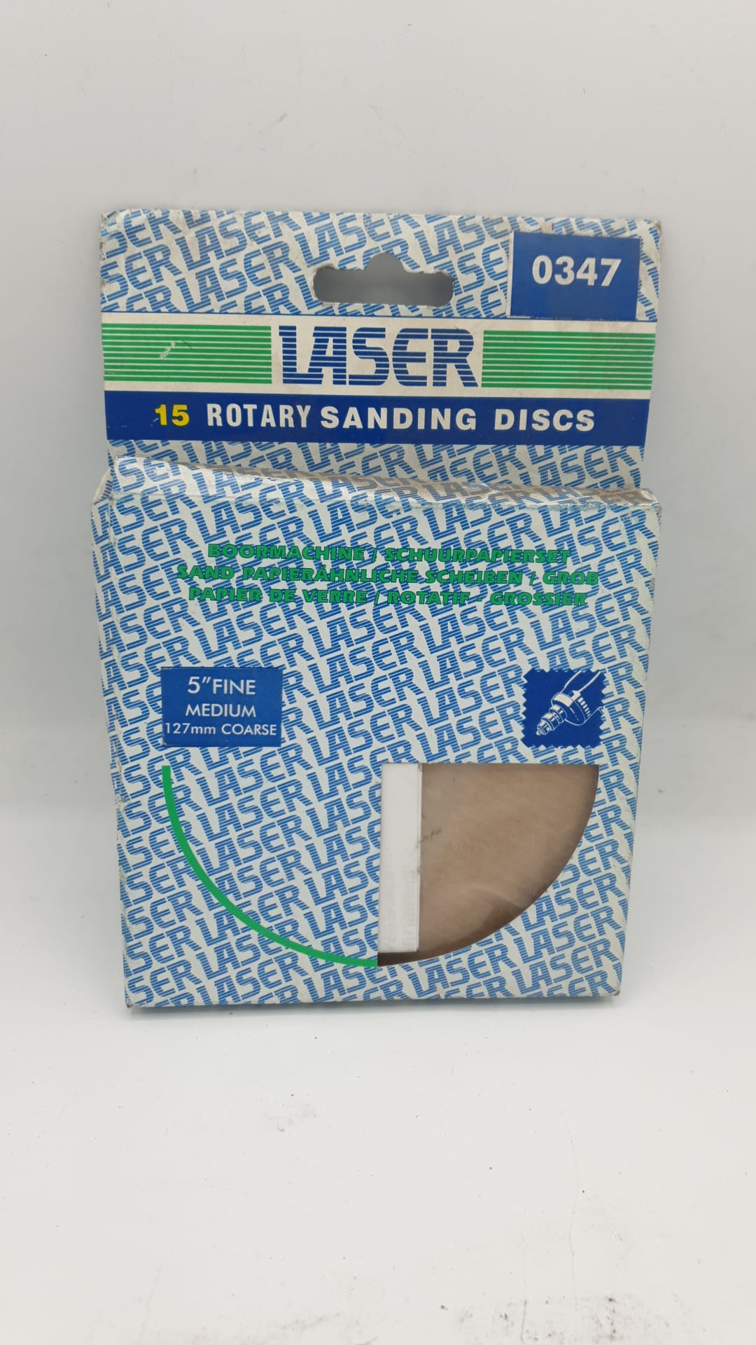 Laser Tools 0347 Sanding Discs 15pc Set 3 Grades - Image 3